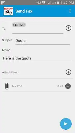 Play Biscom 123 Fax for Android  and enjoy Biscom 123 Fax for Android with UptoPlay