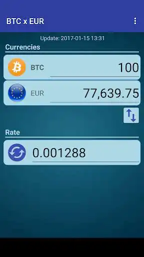 Play APK Bitcoin x Euro  and enjoy Bitcoin x Euro with UptoPlay conversor.conversaotaxasbasico.btceur