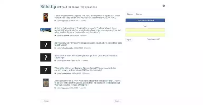 Play Bitfortip. Tip  earn Bitcoins