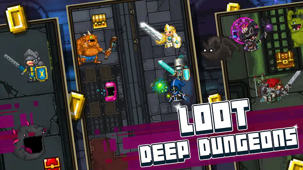 Play Bit Heroes Quest: Pixel RPG as an online game Bit Heroes Quest: Pixel RPG with UptoPlay