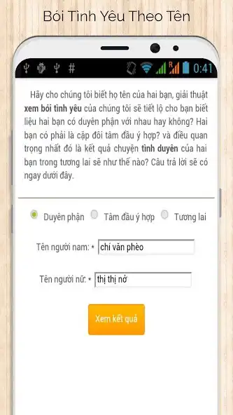 Play Bói Tình Yêu Theo Tên  and enjoy Bói Tình Yêu Theo Tên with UptoPlay
