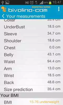 Play Bivolino - Biometric Sizing