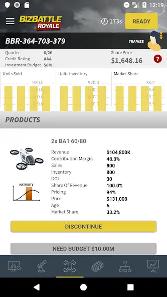 Play BizBattle Royale - Business Simulation Game as an online game BizBattle Royale - Business Simulation Game with UptoPlay