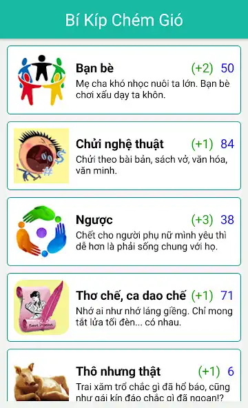 Play Bí Kíp Chém Gió - Hài, Vui, Lạ as an online game Bí Kíp Chém Gió - Hài, Vui, Lạ with UptoPlay