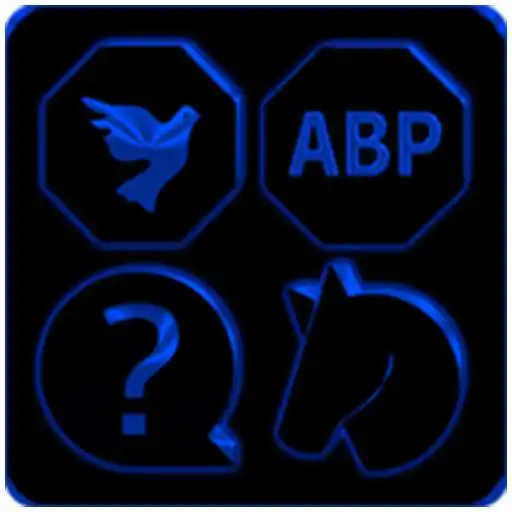 Play Black and Blue Icon Pack APK