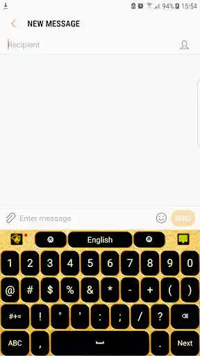 Play Black and gold keyboard theme  and enjoy Black and gold keyboard theme with UptoPlay