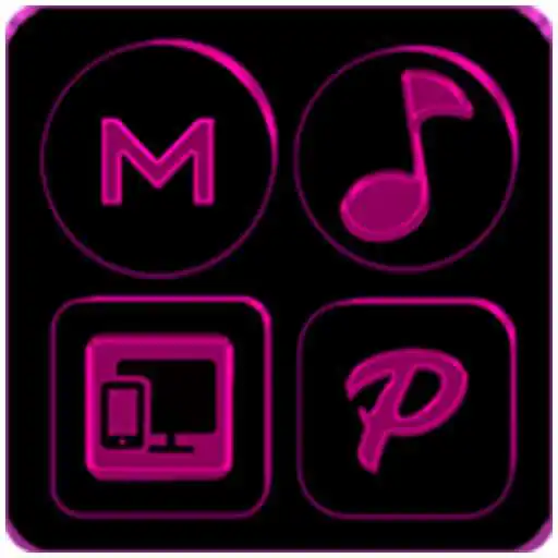 Free play online Black and Pink Icon Pack ✨Free✨ APK