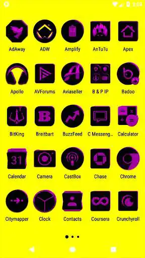 Play Black and Purple Icon Pack as an online game Black and Purple Icon Pack with UptoPlay