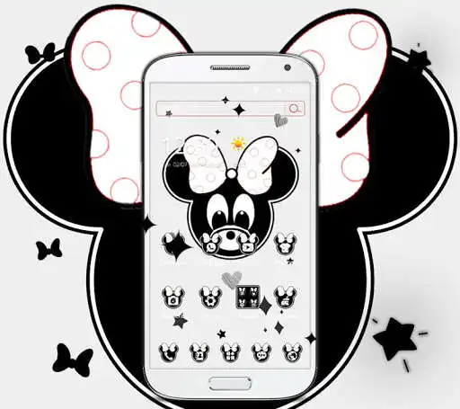 Play Black and White Cute Eminey Wallpaper Theme as an online game Black and White Cute Eminey Wallpaper Theme with UptoPlay