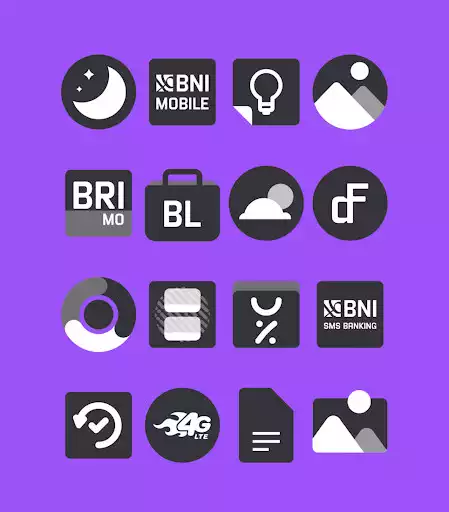 Play Black and White - Icon Pack  and enjoy Black and White - Icon Pack with UptoPlay