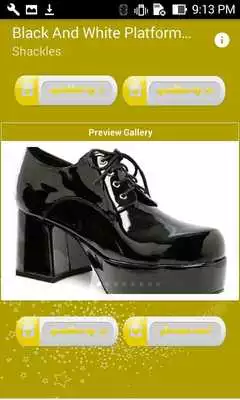 Play Black And White Platform Heels
