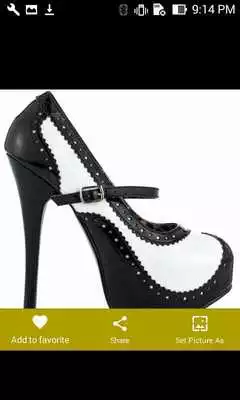 Play Black And White Platform Heels