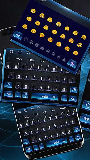 Play Black Blue Keyboard