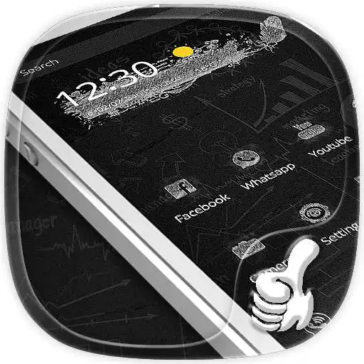 Run free android online Black Board Graffiti Theme APK Run free android online Black Board Graffiti Theme APK
