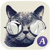 Free play online Black Cat  Theme  ABC Launcher APK