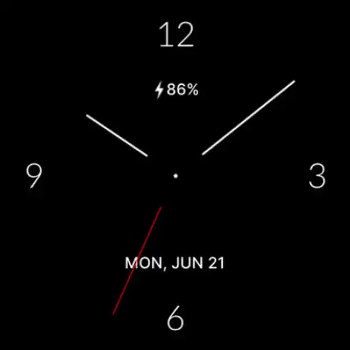 Play Black Clean Analog Watch Face APK Play Black Clean Analog Watch Face APK