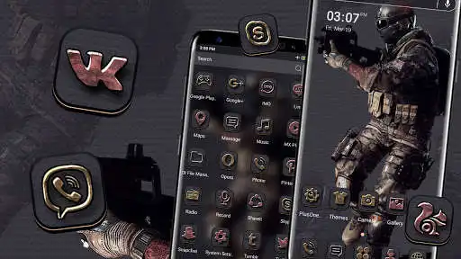 Play Black Commando Launcher Theme  and enjoy Black Commando Launcher Theme with UptoPlay