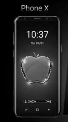 Play Black Crystal Apple for Phone X and OS 11 Theme