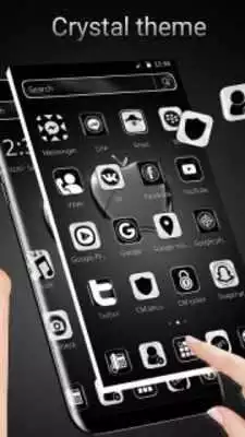 Play Black Crystal Apple for Phone X and OS 11 Theme