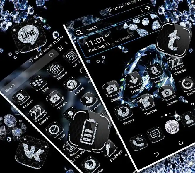 Play Black Diamond Launcher Theme  and enjoy Black Diamond Launcher Theme with UptoPlay