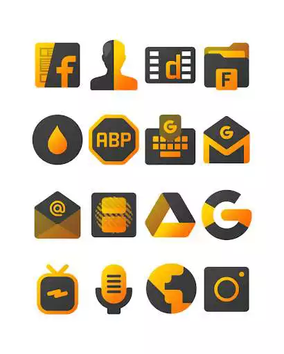 Play Blackdiant Yellow - Icon Pack as an online game Blackdiant Yellow - Icon Pack with UptoPlay