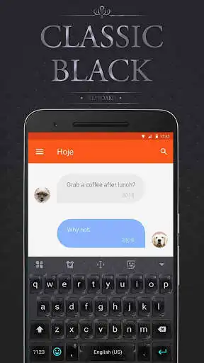 Play Black Emoji Keyboard Theme