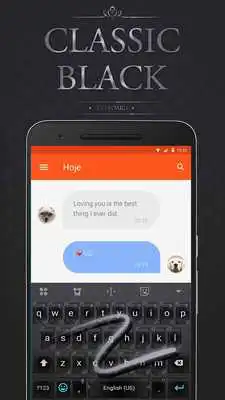 Play Black Emoji Keyboard Theme