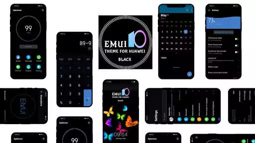 Play Black Emui-10 Theme for Huawei  and enjoy Black Emui-10 Theme for Huawei with UptoPlay
