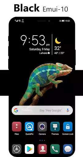 Play Black Emui-10 Theme for Huawei as an online game Black Emui-10 Theme for Huawei with UptoPlay