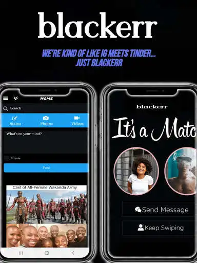 Play blackerr.live - The Black Social / Dating App!  and enjoy blackerr.live - The Black Social / Dating App! with UptoPlay