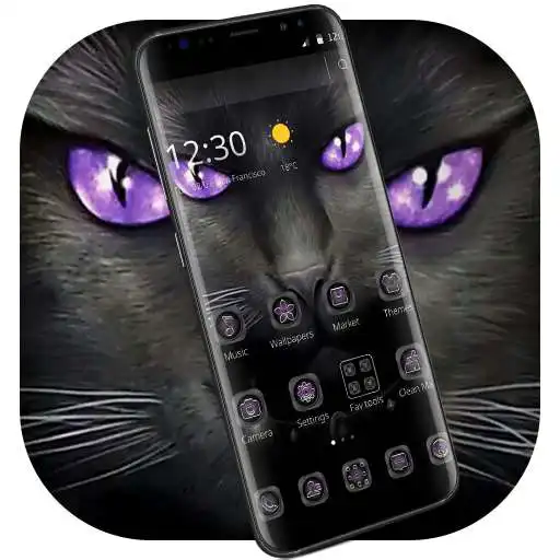 Free play online Black Evil Cat Dark Theme APK