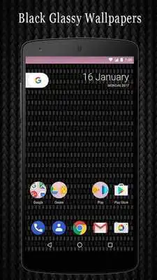 Play Black Glassy Wallpapers