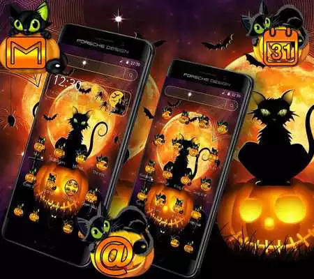 Play Black Halloween Cat Theme