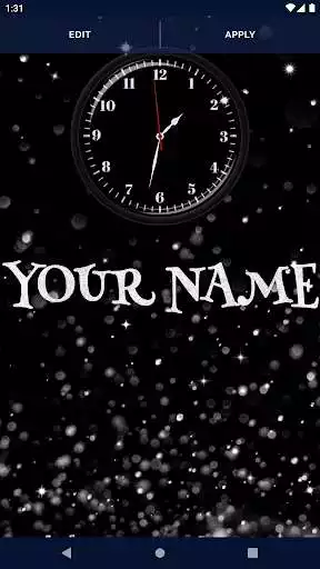 Play Black HD Clocks Live Wallpaper