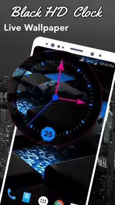 Play Black HD Clocks Live Wallpaper