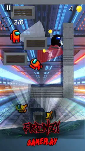 Play Black Imposter - Frenzy Killer Among Crewmates as an online game Black Imposter - Frenzy Killer Among Crewmates with UptoPlay