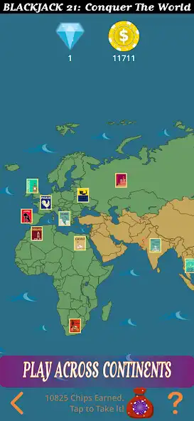 Play Blackjack 21 Campaign: Conquer the World  and enjoy Blackjack 21 Campaign: Conquer the World with UptoPlay