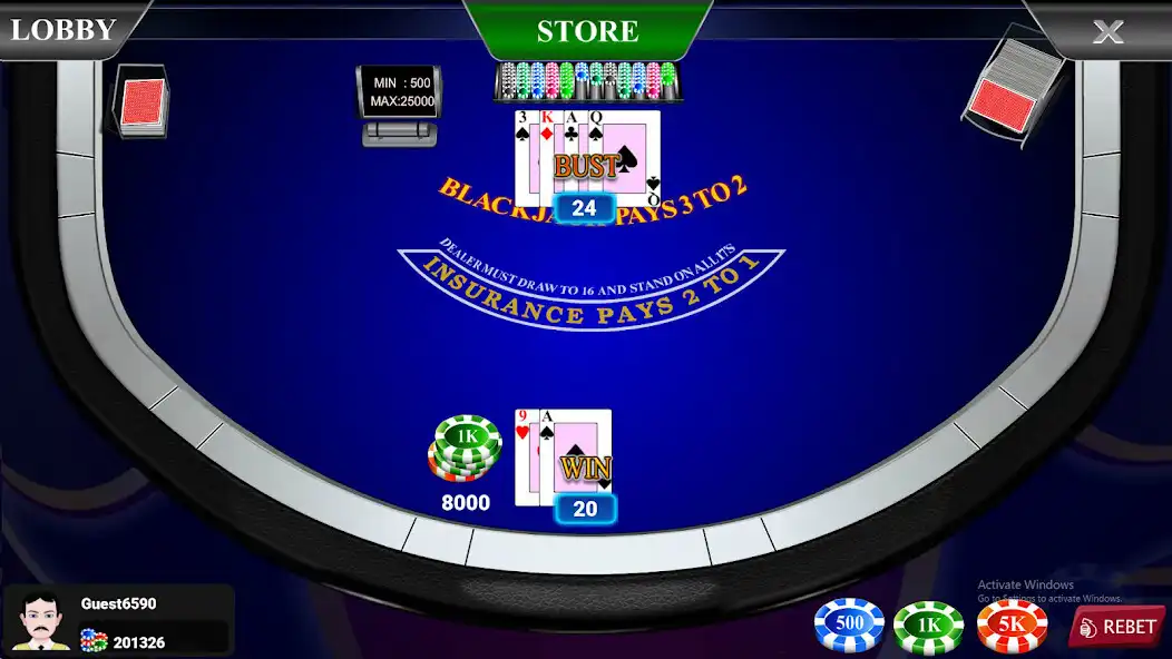 Play Blackjack 21 Casino : FREE as an online game Blackjack 21 Casino : FREE with UptoPlay