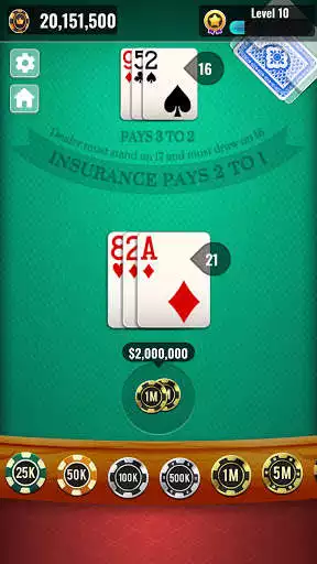 Play Blackjack 21 - Classic Casino as an online game Blackjack 21 - Classic Casino with UptoPlay
