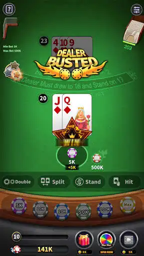 Play Blackjack 21 offline games as an online game Blackjack 21 offline games with UptoPlay