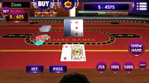 Play Blackjack 21-poker game as an online game Blackjack 21-poker game with UptoPlay