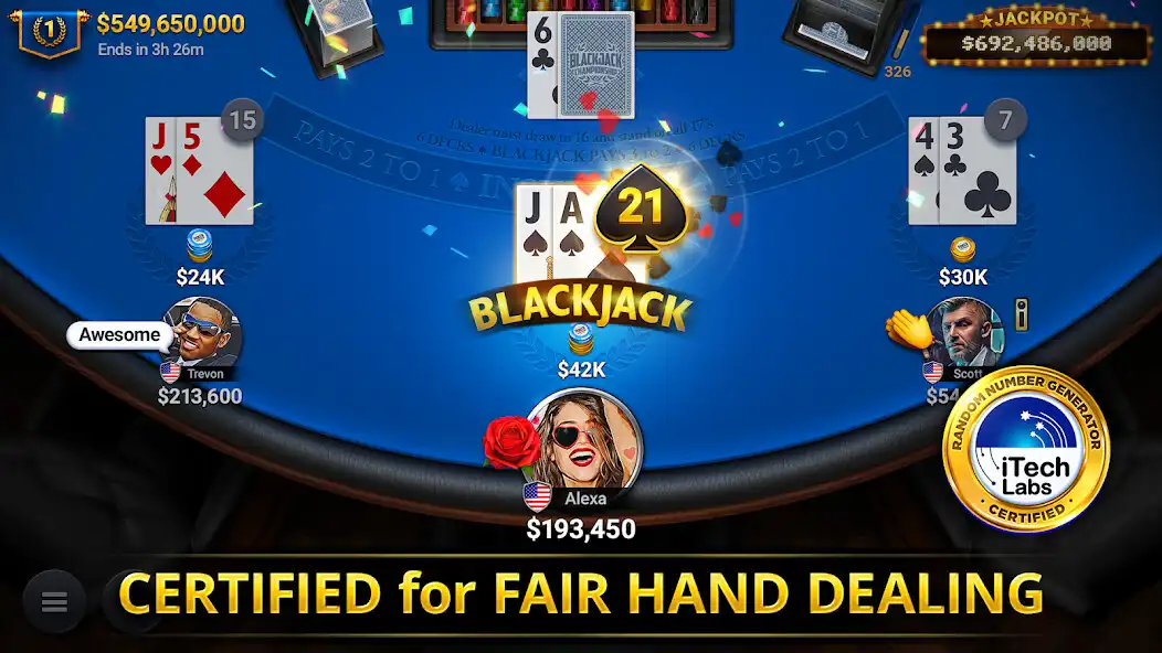 Play Blackjack Championship  and enjoy Blackjack Championship with UptoPlay