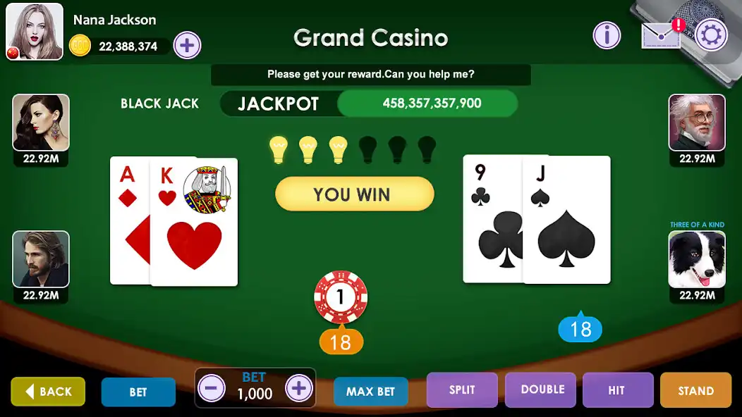 Play Blackjack Frenzy as an online game Blackjack Frenzy with UptoPlay