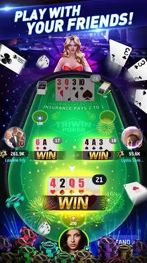Play Blackjack - Online Poker Games as an online game Blackjack - Online Poker Games with UptoPlay