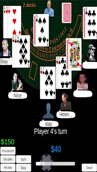 Play Blackjack Simulator as an online game Blackjack Simulator with UptoPlay