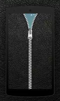 Play Black Leather Zipper Locker