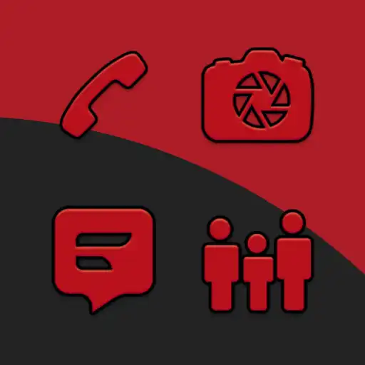Play Black Line Red - Frameless Ico APK
