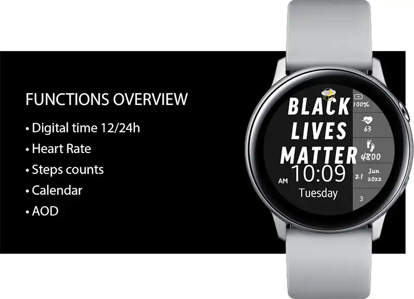 Play Black Lives Matter Watch face as an online game Black Lives Matter Watch face with UptoPlay