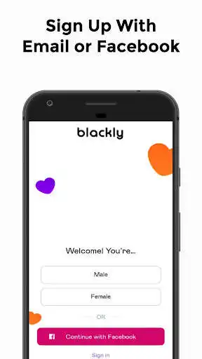 Play Blackly - Dating App For Black Singles as an online game Blackly - Dating App For Black Singles with UptoPlay