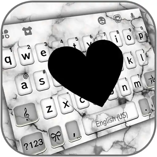 Play Black Marble Heart Keyboard Background APK Play Black Marble Heart Keyboard Background APK